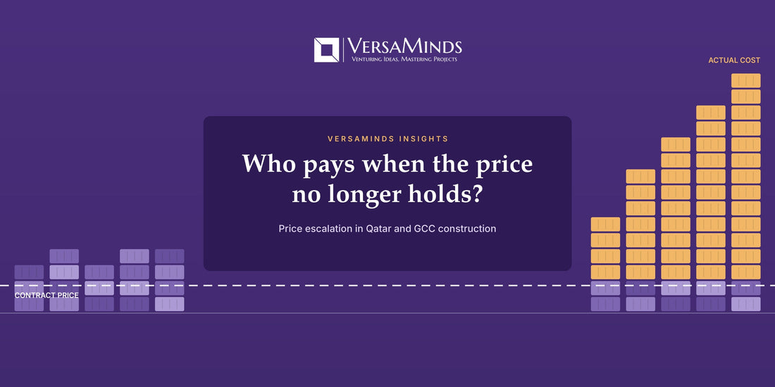Image alt text	VersaMinds insight: price escalation in Qatar and GCC construction, rising costs above a fixed contract price