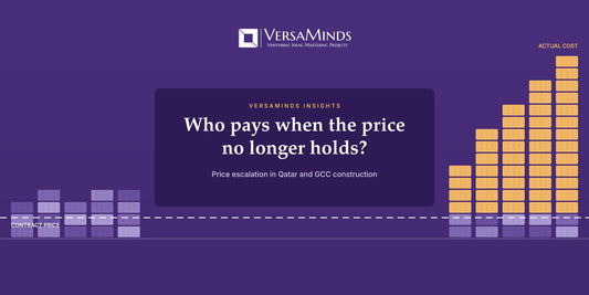 Image alt text	VersaMinds insight: price escalation in Qatar and GCC construction, rising costs above a fixed contract price